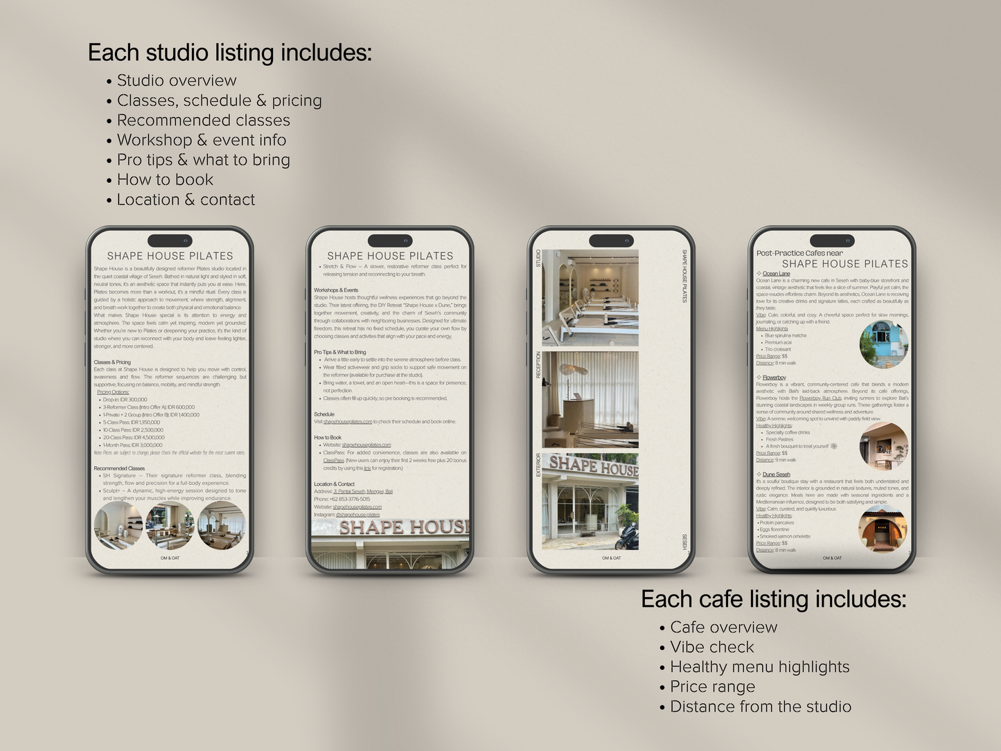 A Wellness Lover's Guide to Yoga, Pilates & Cafes in Bali