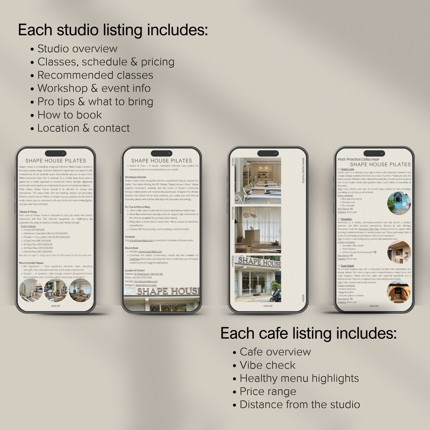 A Wellness Lover's Guide to Yoga, Pilates & Cafes in Bali