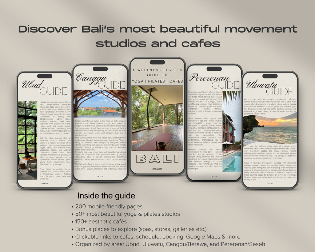 Bali Yoga, Pilates & Cafe Guide
